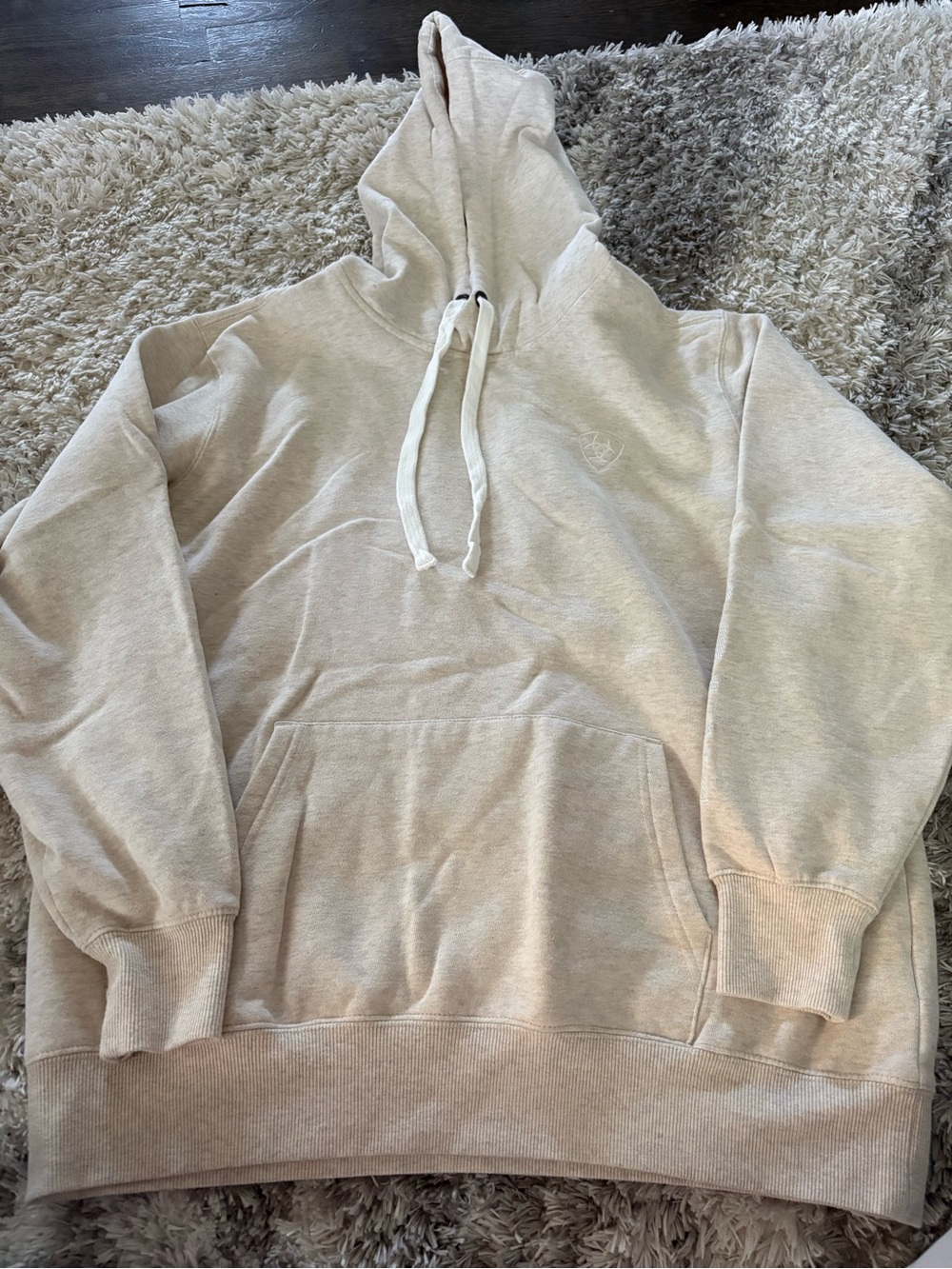 Ariat Cream Pullover Hoodie with Drawstring